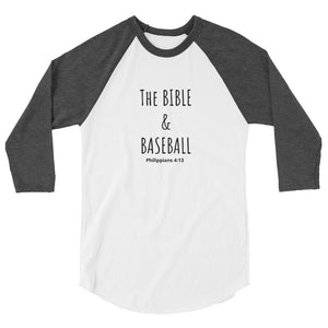 THE BIBLE & BASEBALL 3/4 SLEEVE